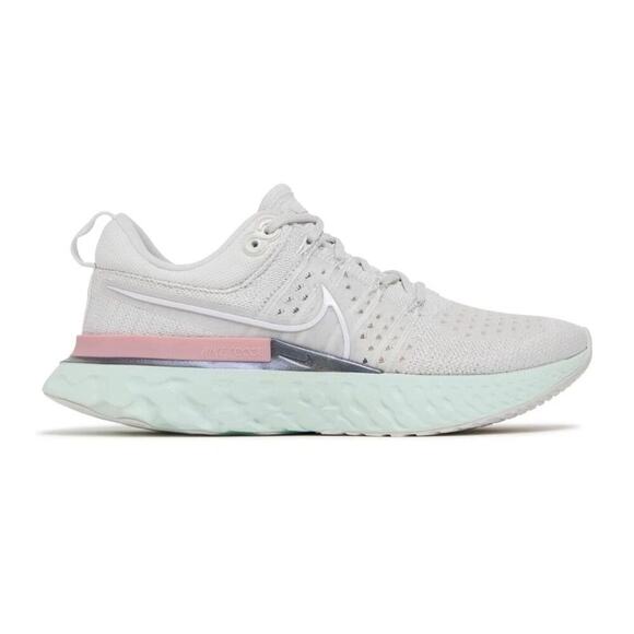 Nike Women's React Infinity Run Flyknit 2 Platinum Tint Size 7 Run Ct2423-007 - Picture 1 of 12